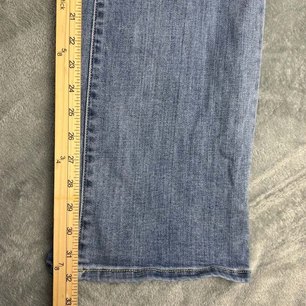 Judy Blue Jeans Womens 15 (36X32 ) Blue Bootcut  Medium Wash Stretch‎ Distressed